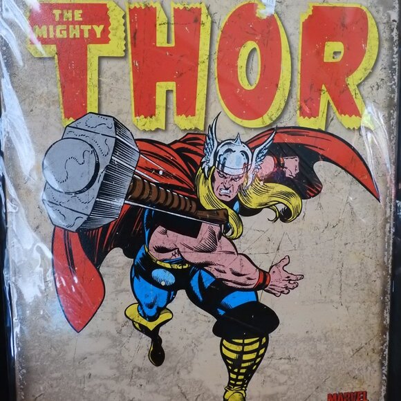 Marvel Comics Mighty Thor Metal Tin Sign Wall Decor - Picture 2 of 7